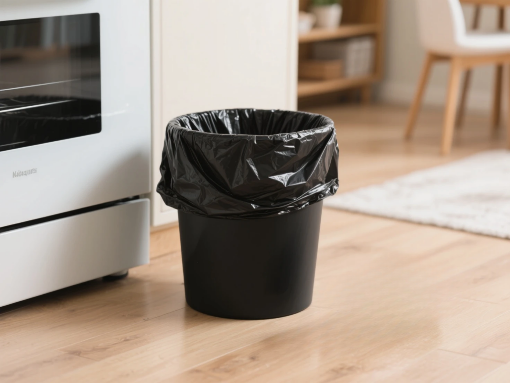 Flat garbage bags