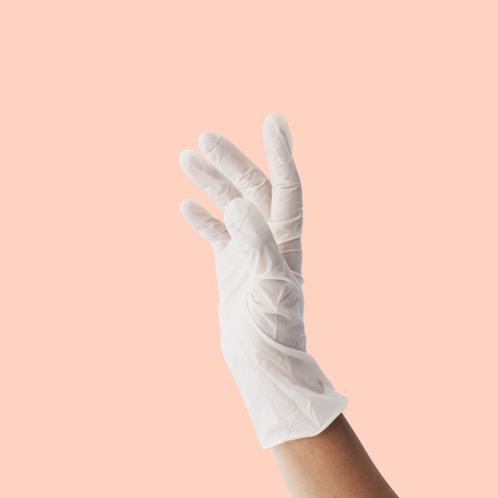Latex gloves