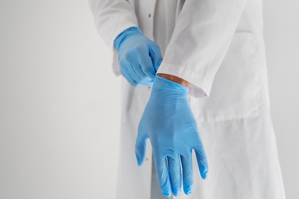 Latex gloves