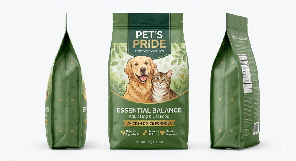 bao bì đựng thức ăn thú cưng